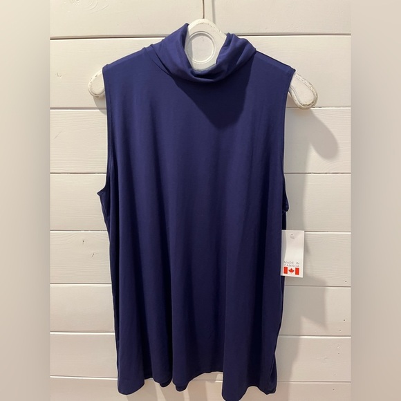 💙Sleeveless Cowl Neck Top – Studio (Size 3X, NWT) - Picture 6 of 8
